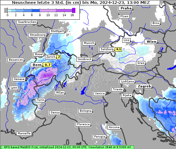 Neuschnee, 23. 12. 2024