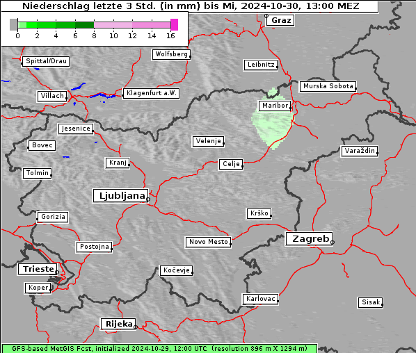 Niederschlag, 30. 10. 2024