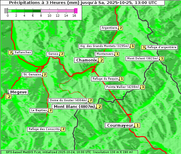 Niederschlag, 25. 10. 2025