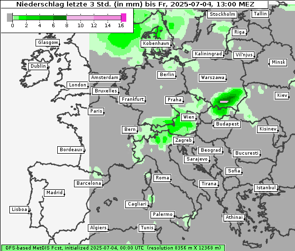 Niederschlag, 4. 7. 2025