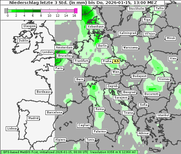 Niederschlag, 15. 1. 2026