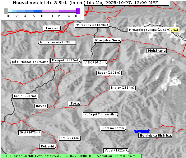 Neuschnee, 27. 10. 2025