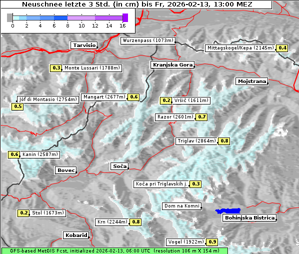 Neuschnee, 13. 2. 2026