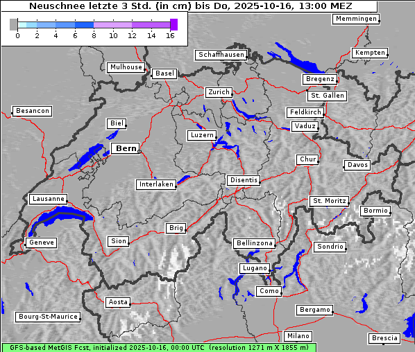 Neuschnee, 16. 10. 2025
