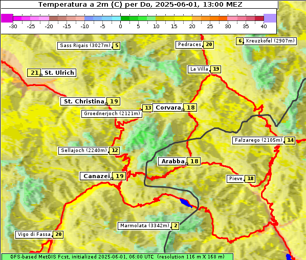 Temperatur, 1. 6. 2025