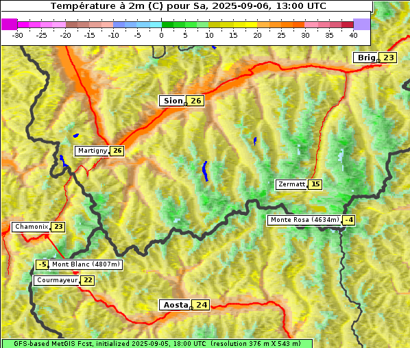 Temperatur, 6. 9. 2025