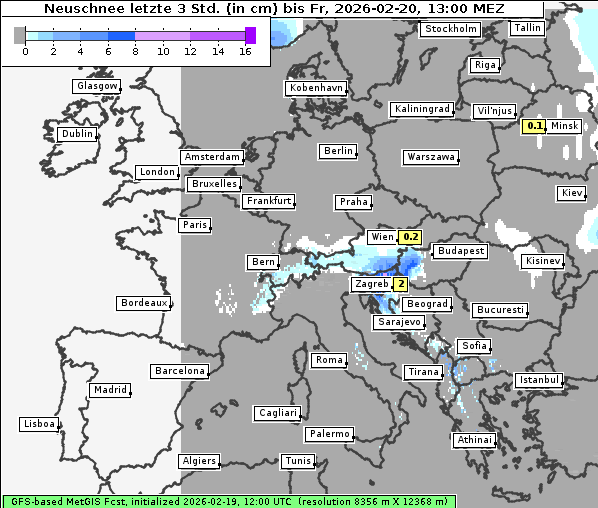 Neuschnee, 20. 2. 2026