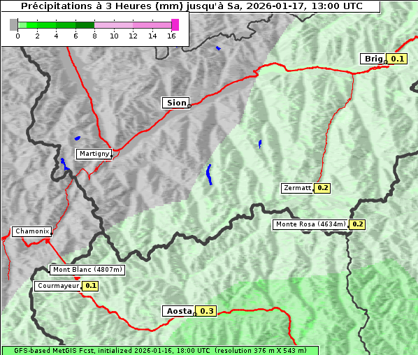 Niederschlag, 17. 1. 2026