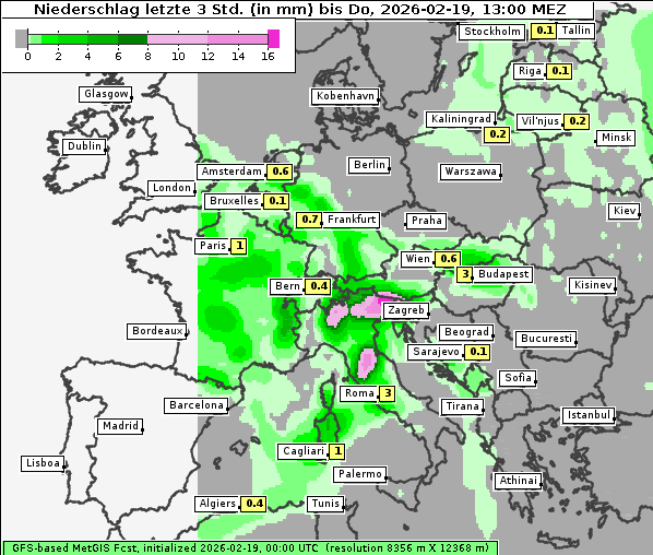 Niederschlag, 19. 2. 2026