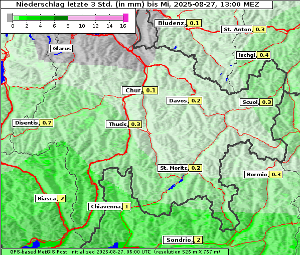 Niederschlag, 27. 8. 2025