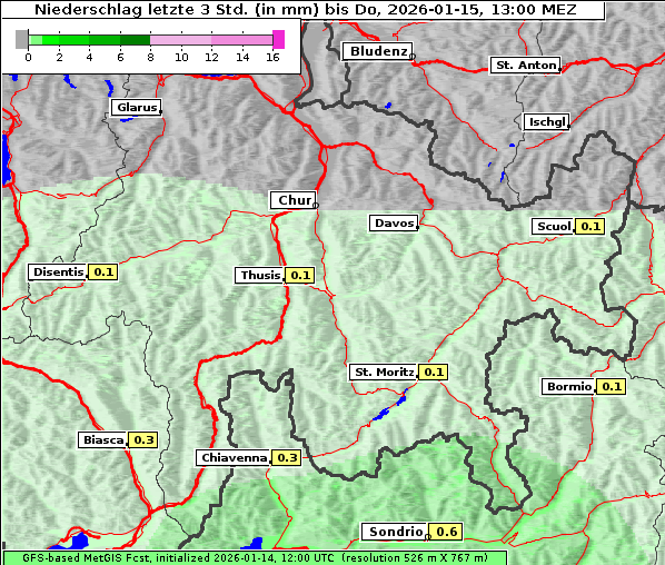 Niederschlag, 15. 1. 2026