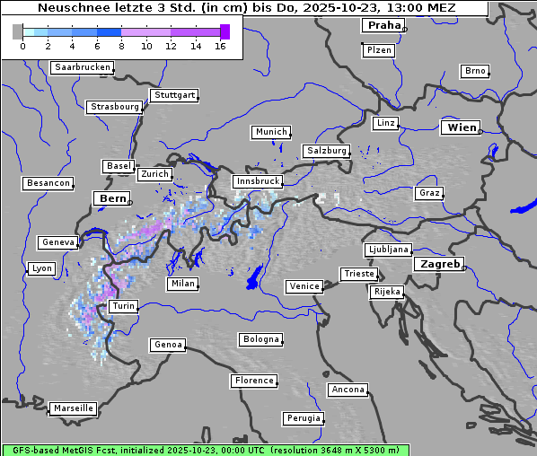 Neuschnee, 23. 10. 2025