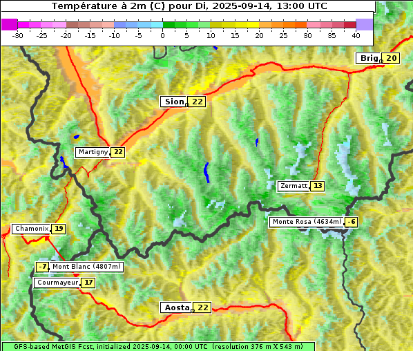 Temperatur, 14. 9. 2025