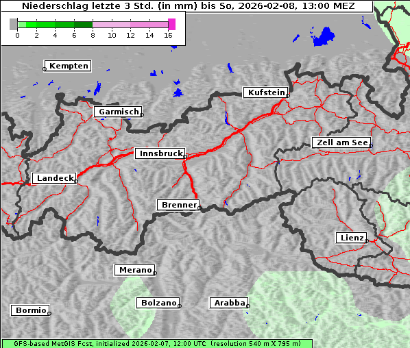 Niederschlag, 8. 2. 2026