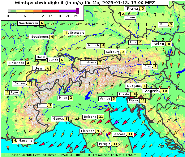 Wind, 13. 1. 2025
