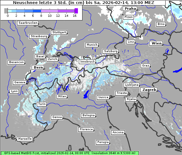 Neuschnee, 14. 2. 2026