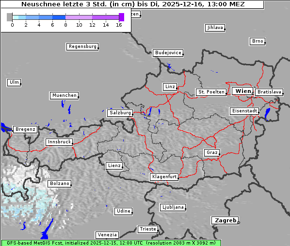 Neuschnee, 16. 12. 2025
