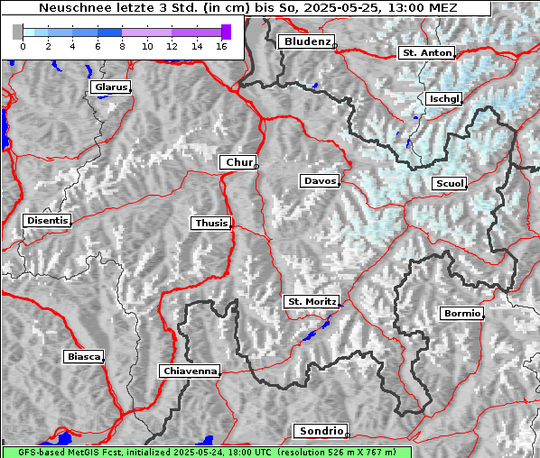 Neuschnee, 25. 5. 2025