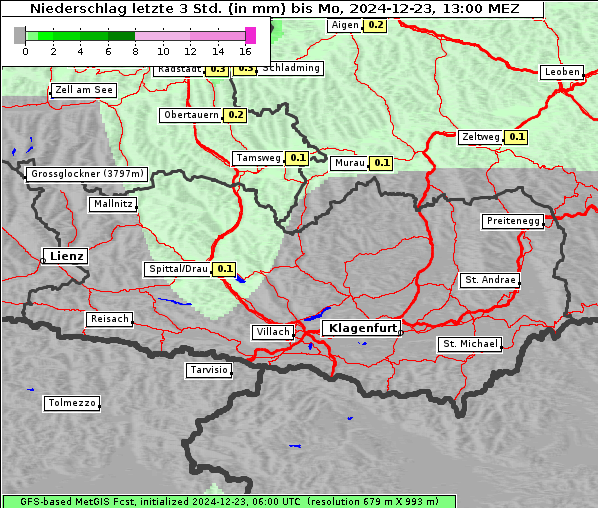 Niederschlag, 23. 12. 2024