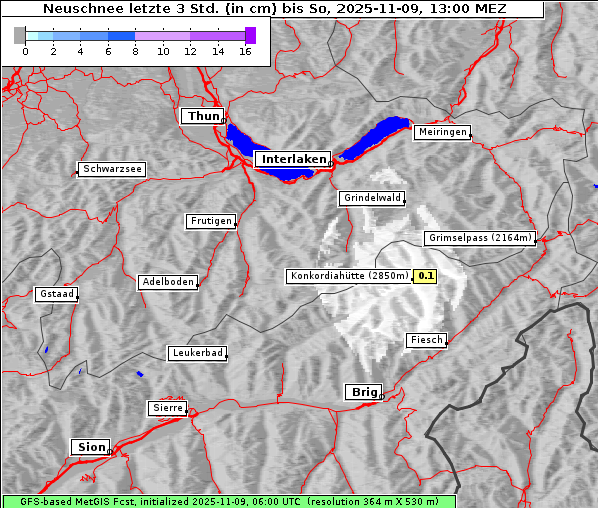 Neuschnee, 9. 11. 2025