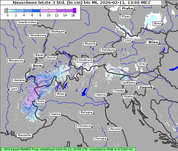 Neuschnee, 11. 2. 2026