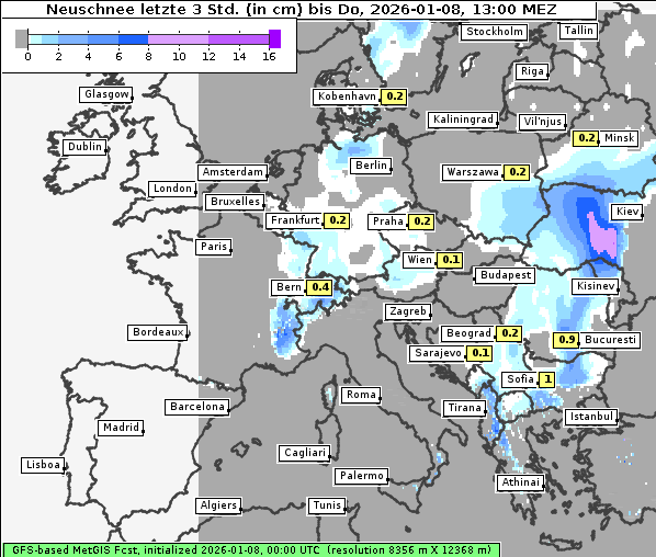 Neuschnee, 8. 1. 2026