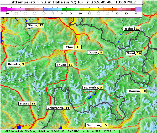 Temperatur, 6. 3. 2026