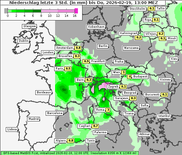 Niederschlag, 19. 2. 2026