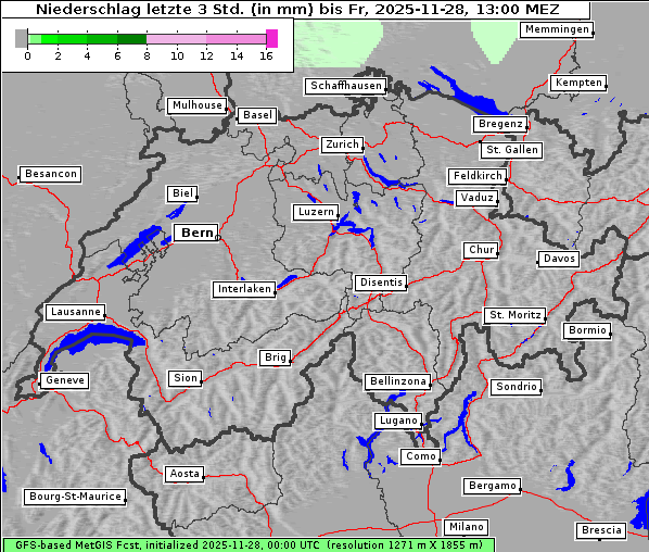 Niederschlag, 28. 11. 2025