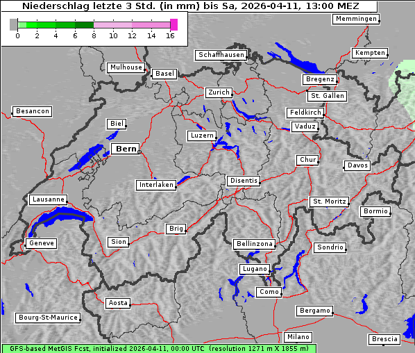 Niederschlag, 11. 4. 2026
