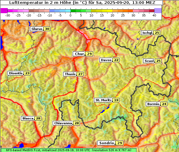 Temperatur, 20. 9. 2025