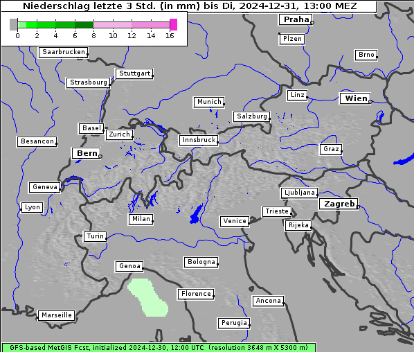 Niederschlag, 31. 12. 2024