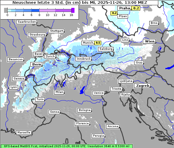Neuschnee, 26. 11. 2025