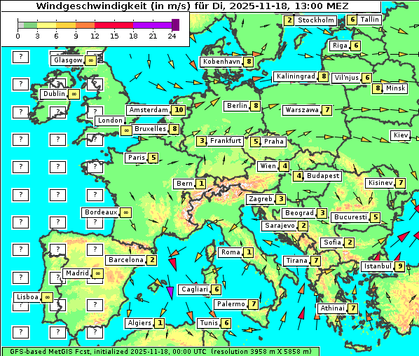 Wind, 18. 11. 2025
