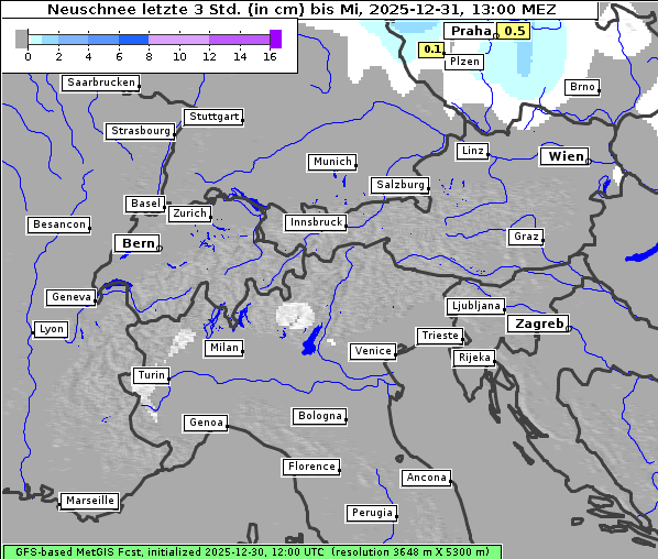 Neuschnee, 31. 12. 2025