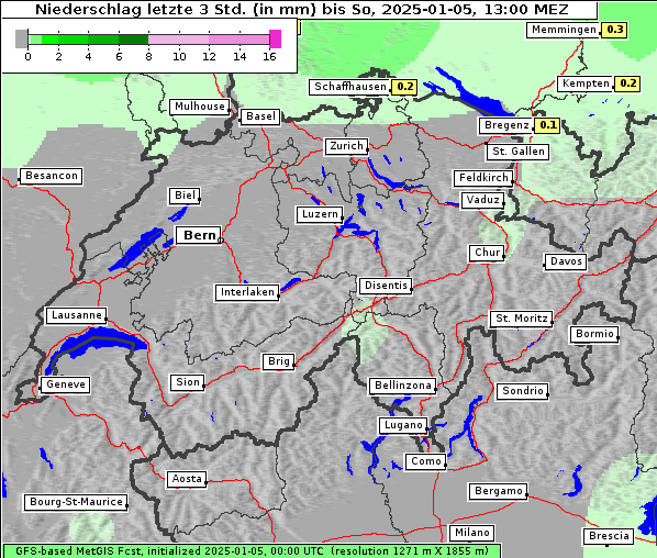 Niederschlag, 5. 1. 2025