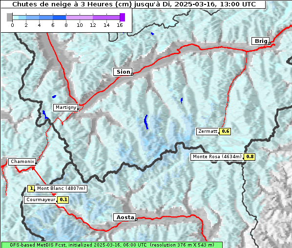 Neuschnee, 16. 3. 2025