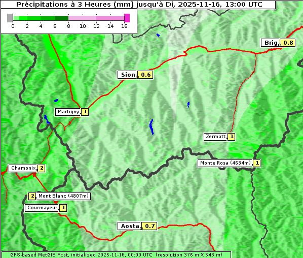 Niederschlag, 16. 11. 2025