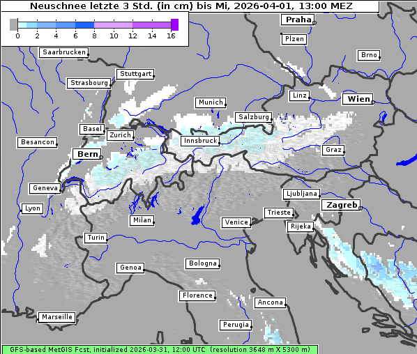 Neuschnee, 1. 4. 2026