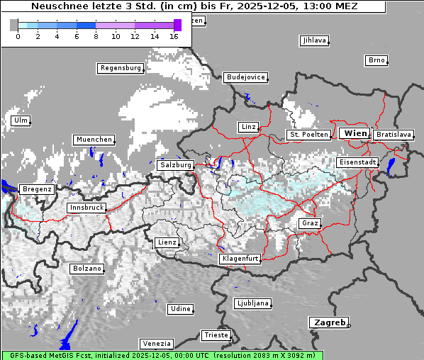 Neuschnee, 5. 12. 2025