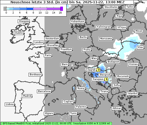 Neuschnee, 22. 11. 2025
