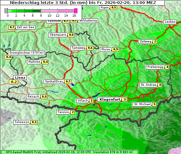 Niederschlag, 20. 2. 2026