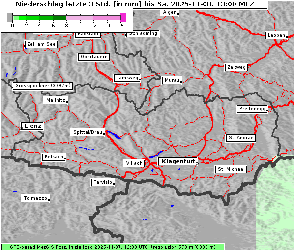 Niederschlag, 8. 11. 2025