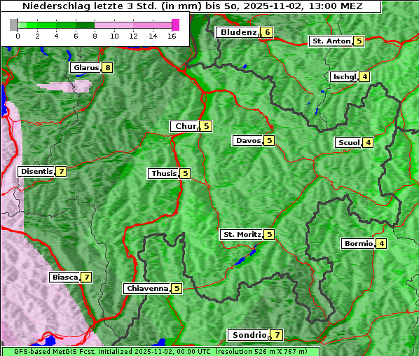 Niederschlag, 2. 11. 2025