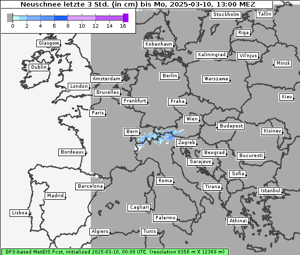 Neuschnee, 10. 3. 2025