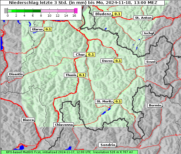 Niederschlag, 18. 11. 2024