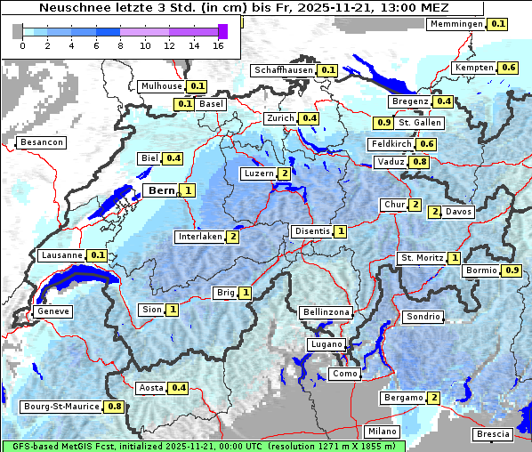 Neuschnee, 21. 11. 2025