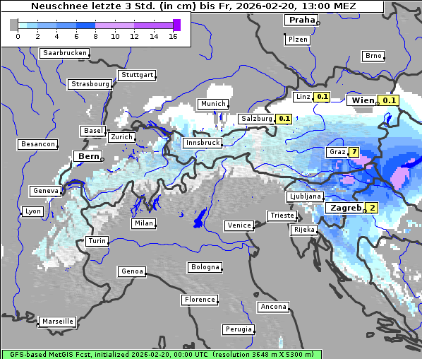 Neuschnee, 20. 2. 2026