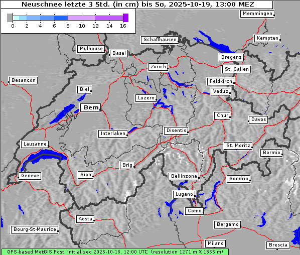 Neuschnee, 19. 10. 2025