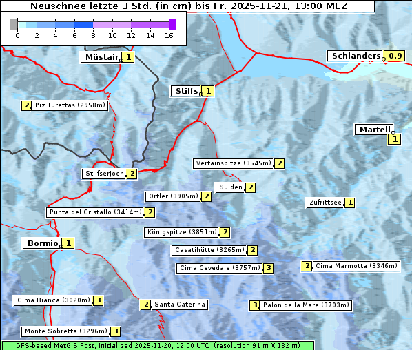 Neuschnee, 21. 11. 2025